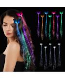 12 Pack LED Light Up Fairy Hair Butterfly Clips for Women & Girls - Glow in the Dark Party Favors, Neon Rave Accessories for Festival, Halloween, Christmas & Birthday - Buy Online on GoSupps.com