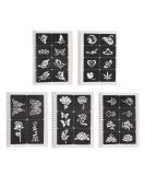 97pcs Glitter Stencils Set | Reusable Airbrush Templates for Body Art | Temporary Painting Kit for Kids & Adults - Buy Online on GoSupps.com