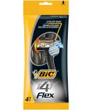 Buy BIC Razor FLEX 4 - 4 Blades + Lubricating Strip | International Shipping Available - Buy Online on GoSupps.com