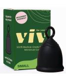 VIV for your V Menstruation cup - small - safe comfortable easy -to -use alternative to tampons and tying - soft flexible reusable medical silicone period cup - Buy Online on GoSupps.com