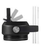 FLORAPELL Straw lid for Yeti Rambler 18 26 36 64 oz, Lid with Straws and Flexible Handle, Replacement Cap for Yeti 18oz 26oz 36oz 64oz Rambler Water Bottle Straw Cap, Black - Buy Online on GoSupps.com