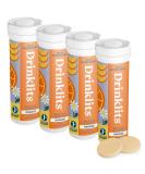 Drinklits Orange Daily Hydration Tablets - 4 Pack Bundle | Natural Flavor 0g Sugar Travel Essential - 40 Servings - Buy Online on GoSupps.com