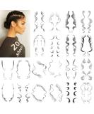 Onpep 20 Styles Hair Tattoo Stickers 20Pcs Temporary Tattoos Edges Hairline Lasting Waterproof Makeup Tool for Women Baby Hair Curly Hair Bang Stickers 20 Count (Pack of 1) - Buy Online on GoSupps.com