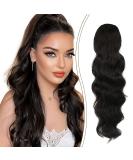 Preference Extensions Black Cord Strain Long Wrapped Ponytail - Natural Art Hair Extensions for Women | 60cm Afro Braid Hair - 1B 92g - Buy Online on GoSupps.com