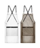 MIKI WELL Hair Stylist Apron - Adjustable Apron with Pockets Transparent+black - Buy Online on GoSupps.com