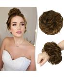 Buy RUWISS Informantable Hartication 100% Real Hair Rose Dot Scrunchies for Women - Golden Chestnut & Light Blonde Streaks | International Shipping - Buy Online on GoSupps.com