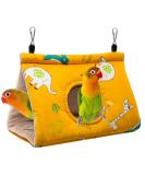 RANYPET Winter Warm Bird Nest House Hanging Hammock Velvet Shed Hut Cage for Parrot, Parakeet, Cockatiels, Budgies Plush Fluffy Hideaway Sleeping Bed for Birds - Buy Online on GoSupps.com