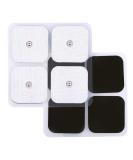 LotFancy TENS Unit Replacement Pads 40 Pcs 2x2 Snap Electrodes Pads Reusable Tens Pads for EMS Muscle Stimulator Using 3.5mm Snap Connector - Buy Online on GoSupps.com