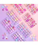 168Pcs Press on Nails for Kids | Shynek Short Acrylic Nails Set | Pre Glue Stickers | Perfect Gifts for Girls | Nail Art Decoration M-Strawberry - Buy Online on GoSupps.com