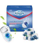 KIISSIISO Toilet Bowl Cleaner Tablets 12-Pack - Automatic Tank Cleaners for Ultra-Clean Toilets (Blue and White) - Buy Online on GoSupps.com