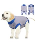 Recovery Suit for Dogs - Postoperative Wound Protection Clothing | Anti-Licking E-Collar Alternative | XS A-Gray - Buy Online on GoSupps.com