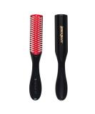 Denman Curly Hairbrush D14 (Black) 5 Row Styling Brush for Detangling Separating Shaping and Defining Curls Fringes & Bangs - For Women and Men - Buy Online on GoSupps.com