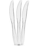 Plasticpro Clear Plastic Knives - 300 Count Medium Weight Disposable Cutlery - Buy Online on GoSupps.com