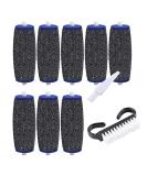8 Pack Extra Coarse Replacement Rollers for Amope Pedi - Hard Skin Remover Refills with Nail Brush and Clean Brush - Buy Online on GoSupps.com