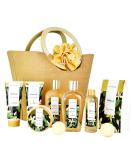 Spa Luxetique Vanilla Bath Gift Set - Women's Spa Basket with Bubble Bath, Bath Bombs, Body Lotion & More - Perfect Birthday Gift - Buy Online on GoSupps.com