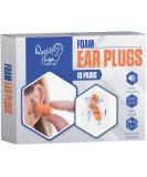 Quality Foam Ear Plugs - 10 Pairs 32dB Noise Cancelling Disposable & Individually Wrapped for Sleeping Construction Shooting and Music - Buy Online on GoSupps.com