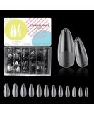 500 Pieces Almond Nail Tips - Acrylic Artificial Nails for Women & Girls | 10 Sizes Medium Polished Tips - Buy Online on GoSupps.com