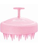 Heeta Scalp Massage Brush - Soft Silicone Bristle Head Massager for Scalp Relaxation & Hair Care - Ideal for Men Women & Children - Pink - Buy Online on GoSupps.com