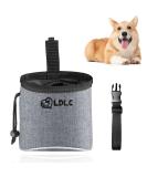 Waterproof Dog Treat Bag - Adjustable Waist Belt, Hand-Free Walking Pouch for Training & Travel (Grey) - Buy Online on GoSupps.com