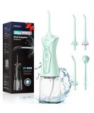 COSLUS Water Dental Flosser Pick - 4 Modes Cordless & Portable IPX7 Waterproof Teeth Cleaner 300ML Tank for Home & Travel - FC5360 Green - Buy Online on GoSupps.com