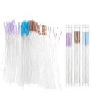 TIESOME Ear Hole Care Kit - 180Pcs Disposable Ear Cleaning Tools for Piercing Odor Removal | Perfect for Girls Women & Men (Purple Royal Blue Brown - Buy Online on GoSupps.com