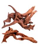 Natural Driftwood Aquarium Decor - Assorted Branches for Reptile/Fish Tank (2 Pack, 9-14 inch) - Buy Online on GoSupps.com