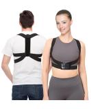 HP Hope Posture Corrector for Men & Women - Adjustable Upper Back Brace & Shoulder Straightener for Back Pain Relief Size M - Buy Online on GoSupps.com