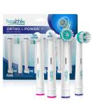 Orthodontic Electric Toothbrush Replacement Heads - 8-Pack | Braces & Power Tip Bristles | Dupont Bristles for Interproximal Cleaning | Compatible with Oral-B Electric Toothbrushes - Buy Online on GoSupps.com