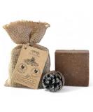 Dr.Cient Black Soap with Pine Harvest | 100% Natural Vegan Handmade Antifungal Soap for Acne & Itchy Skin (140g) - Buy Online on GoSupps.com