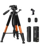 Professional Heavy Duty Camera Tripod for Photography, DSLR, iPhone - Orange | Max Load 15 LB - Buy Online on GoSupps.com