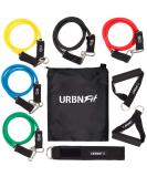 Resistance Bands Set (12 Piece) - Pro Series with Door Anchor Ankle & Wrist Straps Exercise Guide & Carrying Bag for Strengthening & Training - Ship Internationally - Buy Online on GoSupps.com