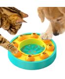 Etechydra Dog Puzzle Slow Feeder Toy for Mental Enrichment & IQ Training - Interactive Treat Dispenser Toy for Dogs & Cats (Yellow-Blue) - Buy Online on GoSupps.com