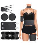 Black Castor Oil Pads for Weight Loss | Adjustable Wraps for Waist Feet Body & Neck - Unisex - Buy Online on GoSupps.com
