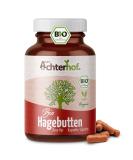 Organic High-Dosed Rose Hip Capsules 180 pcs | 595mg Pure Powder | Additive-Free Vegan & Lab Tested | Achterhof 107.1 G - Buy Online on GoSupps.com