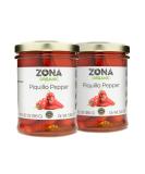 Zona Organic Spanish Fire Roasted Piquillo Peppers 6.5 oz (Pack of 2) 6.52 Ounce (Pack of 2) - Buy Online on GoSupps.com