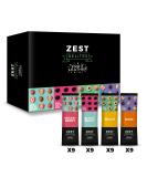 Zest Delites Fruit Leather Snacks | Gluten Free Vegan Healthy Snack Pack | 0.88 oz (Pack of 36) | Strawberry, Blackberry, Peach, Plum | Bulk Variety Pack for Adults and Kids - Buy Online on GoSupps.com