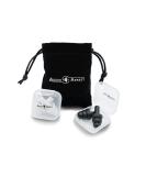 AudioArrest Reusable Silicone Earplugs with Travel Bag - Noise Reduction for Sleep, Swimming, Concerts, Shooting - 2 Pairs with Bonus Velvet Bag - Waterproof & Comfortable - Buy Online on GoSupps.com