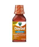 Vicks DayQuil 8 Fl Oz - Non-Drowsy Cough, Cold & Flu Relief for Sore Throat, Fever, and Congestion - Buy Online on GoSupps.com