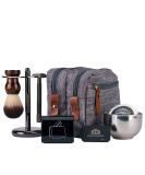 Grandslam Shaving Kit for Men - Safety Razor 10 Blades Brush & Soap Cream - Premium Gift Set - Buy Online on GoSupps.com