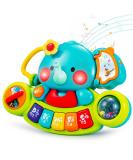 Hola Baby Toys: Musical Elephant Piano & Light-Up Motorcycle for Kids 3-12 Months | Unique Gifts for Boys & Girls - Buy Online on GoSupps.com