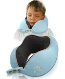 FLOWZOOM Kids Travel Pillow from Neck Pillow For Travel Kids | Travel Pillow Kids | Kids Neck Pillow for Car & Plane | Kids Neck Pillows For Travel | Memory Foam Pillow For Kids | COMFY KIDS Blue - Buy Online on GoSupps.com