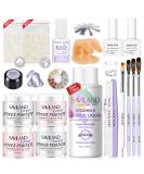SAVILAND French Acrylic Nail Kit - Easy DIY Beginner Set with Acrylic Powder Liquid Nail Tips & Tools for Perfect French Manicure - Buy Online on GoSupps.com