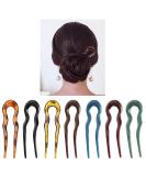 7 Pack Tortoise Shell Leopard Hair Fork Pins Chopsticks - Stylish Hair Accessories for Buns, Braids, and Twists - Buy Online on GoSupps.com