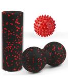 Deep Tissue Fascia Roll Set: Roller & Balls for Spine Neck & Back Relief | Trigger Point Massage & Flexibility Improvement - Buy Online on GoSupps.com