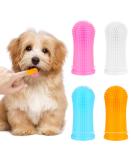 Pack of 4 Finger Toothbrushes for Dogs - Dental Care for Small Medium & Large Breeds - Buy Online on GoSupps.com