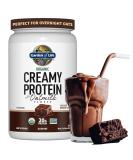 Garden of Life Creamy Organic Vegan Protein Powder + OatMilk, 20g Complete Plant Based Protein, Coconut Water, MCTs, Sprouted Grains, Prebiotics, Probiotics – Gluten-Free, Chocolate Brownie, 2 LBS - Buy Online on GoSupps.com