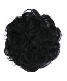 CAISHA by PRETTYSHOP Large Hairpiece Scrunchy Instant Updo Curly Messy Bun Black #1 - G1E - Buy Online on GoSupps.com