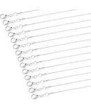 Paxcoo 30 Pack Necklace Jewelry Chain Bulk Silver Snake Chain Necklace for Jewelry Making 1.2 mm (22 Inches) - Buy Online on GoSupps.com