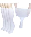 CIRZUEX Extra Wide Diabetic Socks for Swollen Feet | Bariatric, Neuropathy, Medical Cast Sock | Non-Binding White Socks - Women Men (W/CALF01) - Buy Online on GoSupps.com