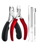 Makartt Toenail Clippers - Professional 5 in 1 Stainless Steel Set for Thick Toenails & Ingrown Toenail Removal | Ideal for Men Women & Seniors - Buy Internationally - Buy Online on GoSupps.com
